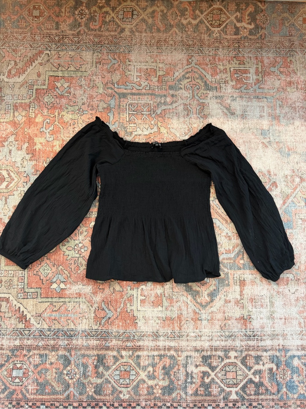 Madewell Millbrook Lightspun Cotton Square Neck Top - Size 6